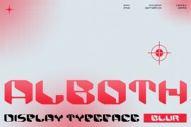 Alboth Blur Demo Font