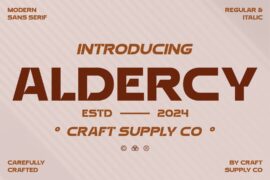 Aldercy Demo Font