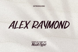Alex Raymond Demo Font