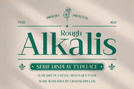 Alkalis Rough Demo Font