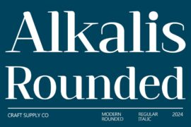 Alkalis Rounded Demo Font