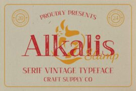 Alkalis Stamp Demo Font