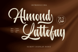 Almond Lattefay Trial Font