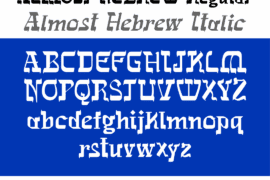 Almost Hebrew Font Family