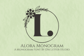 Alora Monogram Font