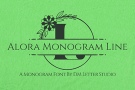 Alora Monogram Line Font