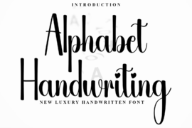 Alphabet Handwriting Font