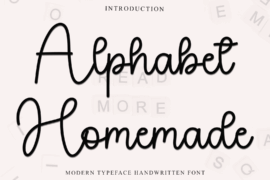 Alphabet Homemade Font