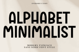 Alphabet Minimalist Font