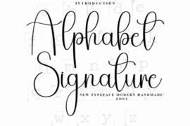 Alphabet Signature Font