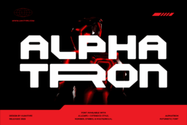 Alphatron Demo Font