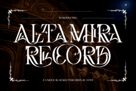 ALTAMIRA RECORD DEMO Font