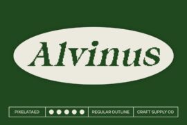 Alvinus Pixel Demo Font
