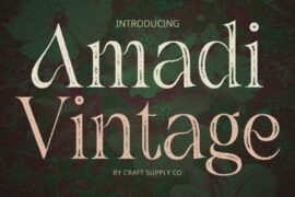 Amadi Vintage Demo Font