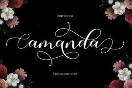Amanda Script Font
