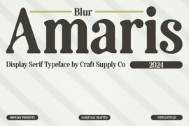 Amaris Blur Demo Font