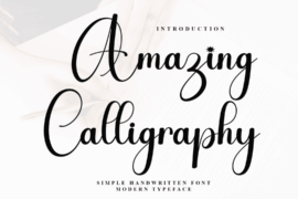 Amazing Calligraphy Font