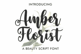 Amber Florist Font