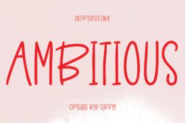 Ambitious Font
