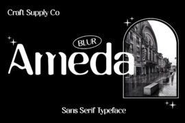 Ameda Blur Demo Font