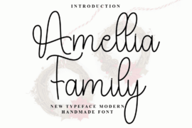 Amellia Family Font