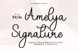 Amelya Signature Font