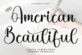 American Beautiful Font