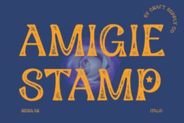 Amigie Stamp Demo Font