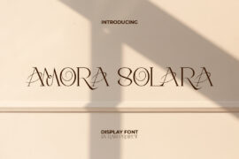 Amora Solara Demo Font