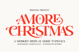 Amore Christmas Font