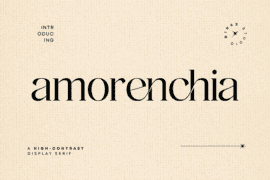 Amorenchia – Personal Use Font
