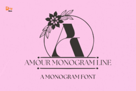 Amour Monogram Line Font