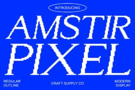 Amstir Pixel Demo Font