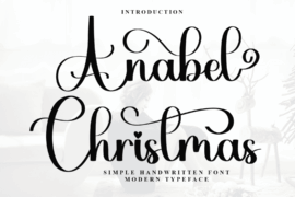 Anabel Christmas Font