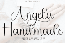 Angela Handmade Font