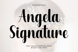 Angela Signature Font