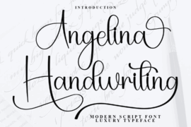 Angelina Handwriting Font