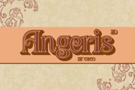 Angeris Extrude Right Demo Font