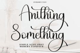 Anithing Something Font