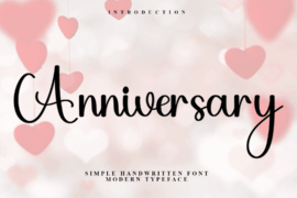 Anniversary Wishes Font