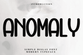 Anomaly Font