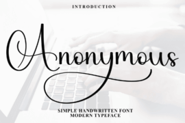 Anonymous Member Font