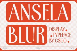 Ansela Blur Demo Font