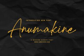 Anumakine Demo Font