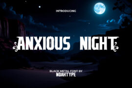 Anxious Night Demo Font