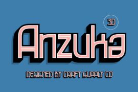 Anzuka Extrude Right Demo Font