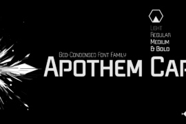 Apothem Caps Font Family