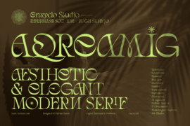 AQREAMIG DEMO Font