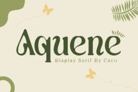Aquene Blur Demo Font