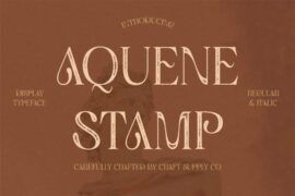 Aquene Stamp Demo Font